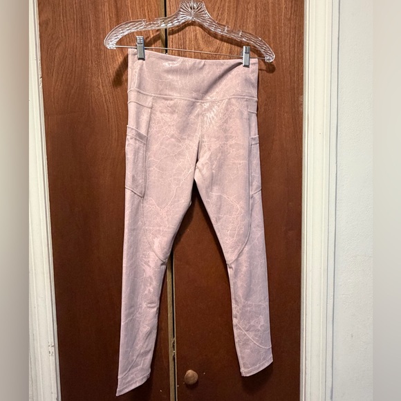 ZYIA Active Pink Digital Granite Pocket Light n Tight Hi-rise 7/8 24" - Picture 3 of 7